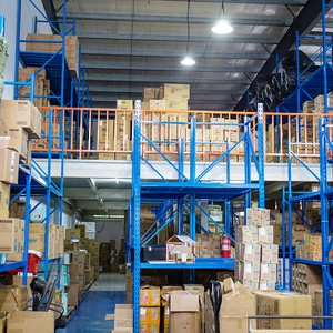 Multi-Layer Mezzanine Floor Platform for <strong>Warehouse</strong> <strong>Storage</strong> Steel Structure Powder Coating for <strong>Racks</strong> Pallet Racking <strong>Storage</strong> <strong>Racks</strong> - Product Image 1
