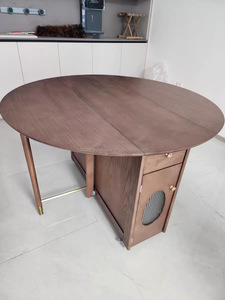 Mesa de Comedor de Madera Maciza de Estilo Simple para el Hogar, Cocina, Comedor Interior y Restaurante - Product Image 1