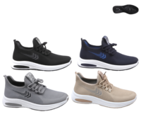 Chaussures de course décontractées pour hommes, à lacets, en maille respirante, rayées, confortables, tendance mode, printemps automne, pour papa, personnes d'âge moyen et âgées