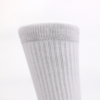 Vente en gros de chaussettes imprimées sur mesure Chaussettes imprimées 3d en sublimation vierge Impression de chaussettes blanches en polyester pour sublimation