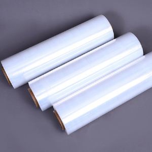 Chinese Manufacturer's Soft Plastic PE Stretch <b>Wrap</b> Film Jumbo Roll 30cm 300m Customized Logo Casting Soft Plastic <b>Pallet</b> - Product Image 1