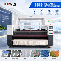 Machine de découpe laser CO2 rapide et de haute précision 1812, 130W, zone de découpe 1800mm, pour cuir, tissu non tissé, vêtements de cyclisme