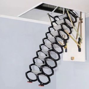 <span class=keywords><strong>Escalera</strong></span> retráctil plegable <span class=keywords><strong>de</strong></span> aleación <span class=keywords><strong>de</strong></span> aluminio para cabina, loft, sótano y ático - Product Image 4