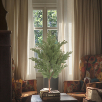 Vente en gros de feuilles de pin artificielles, fausses branches
