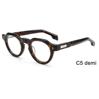 Lunettes optiques rondes vintage en acétate de haute qualité F3350 en stock pour adultes