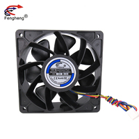 DC12V 24V grand Volume d'air refroidissement ventilateur axial 120x120x38mm armoire électrique boîte de Distribution d'alimentation lames en plastique Support OEM