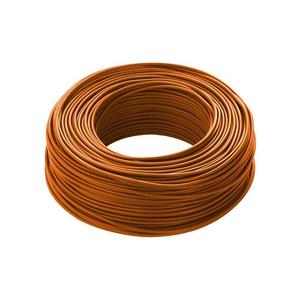 Câble électrique monoconducteur Fs17 1,5 mm en cuivre isolé PVC 450/750V, bobine orange 100m, usage industriel - Product Image 5