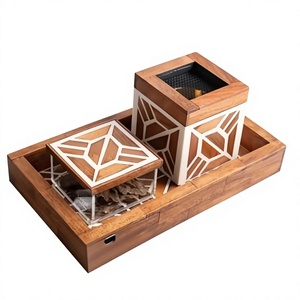 Juego de Quemadores de Incienso de Alta Calidad, Incienso Árabe de Nácar, Juego de Quemadores de Incienso con Incrustaciones de Nácar, Regalo de Ramadán - Product Image 1