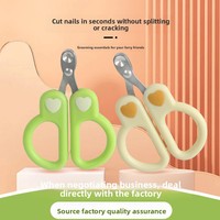 Ciseaux à ongles pour animaux de compagnie, adaptés aux débutants, avec coupe-ongles pour chats et chiens