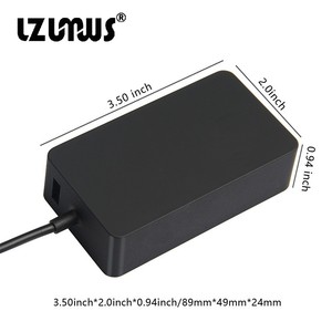 Adaptateur secteur 12V 3.58A 48W pour Microsoft <span class=keywords><strong>Surface</strong></span> <span class=keywords><strong>Pro</strong></span> 1/2/RT et <span class=keywords><strong>tablette</strong></span> PC Windows 8 10,1 pouces, certifié RoHS/CE/FCC - Product Image 1
