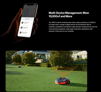Tondeuse robotisée Segway Navimow X3 Series AI, tout-terrain, GPS, télécommande sans fil, réseau RTK, IP66, application, 50% de réduction maximum