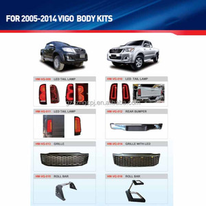 Body Kit for <strong>toyota</strong> HILUX <strong>Vigo</strong> 2005-2015 Modification to Rocoo Front Bumper Head Light Lip Diffuser Engine Hood Accessories - Product Image 5