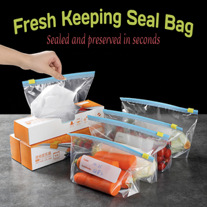 Borsa trasparente trasparente per uso alimentare con cerniera Sandwich richiudibile con bustina per la conservazione del congelatore sigillata per l'imballaggio alimentare - Product Image 3