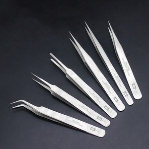 Pincettes en acier inoxydable Baiwei W-(10-15), qualité industrielle de précision, antirouille, pour la réparation électronique et les soins de la peau - Product Image 5