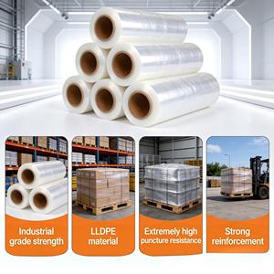 <span class=keywords><strong>Film</strong></span> étirable en plastique PE, rouleau jumbo, <span class=keywords><strong>film</strong></span> étirable de qualité supérieure pour l'emballage de palettes légères et de boîtes de déménagement - Product Image 5