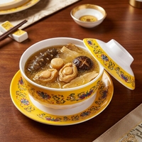 Grand bol à soupe blanc classique réutilisable, incassable, résistant à la chaleur, avec couvercle, qualité restaurant, en mélamine, vaisselle écologique