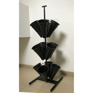 Jarrón <span class=keywords><strong>de</strong></span> plástico grande blanco y negro <span class=keywords><strong>de</strong></span> 0,2 kg al por menor - Product Image 6