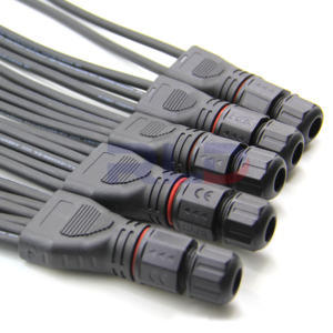 Новый M20 2Pin Y-образный Быстрый Разъем Push Type 2 Pin водонепроницаемый Y-образный разъем для светодиодного освещения - Product Image 4