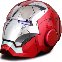 Meistverkaufter Superhelden-Helm mit Sprachsteuerung Cosplay-Party-Rave-Maske für Kinder und Erwachsene