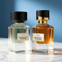 In Stock Custom Empty Perfume Bottle Luxury Unique Glass Perfume Bottle 30ml Glass Clear Perfume Bottle With Packaging Box