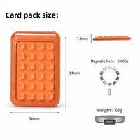 Support de portefeuille magnétique à ventouse pour Apple iPhone 18 17 16 15 14 13 12 Pro Max, porte-cartes en cuir avec fixation murale