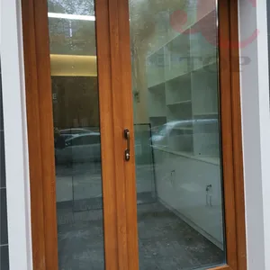 Ses geçirmez Pvc kanatlı kapı pencere tasarım Upvc ev penceresi kapılar