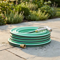 Tuyau d'arrosage professionnel hybride en polymère 450 PSI, résistant aux intempéries, flexible et anti-plis, 15 m, pour usage commercial