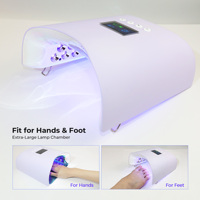 Lampe à ongles sans fil professionnelle à double affichage, 36 perles, séchage rapide, UV LED, pour les techniciennes en ongles de salon