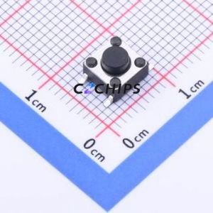 YTS-D003-1A Tactile Switch SMD-4P,6x6mm Switch Single Pole Single Throw Round Button 1N Vertical Mount - Product Image 1