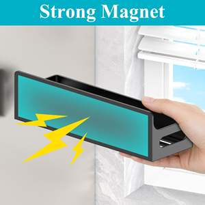 Organizador de Estante Lateral para Refrigerador, Cesta de Almacenamiento Magnética sin Perforaciones, Juego de Estantes para Especias de Plástico con Ganchos para Refrigerador - Product Image 4
