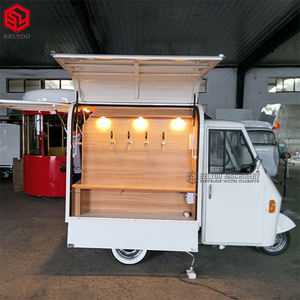 Carrito eléctrico personalizado Ape 50, carrito expendedor de jugo, triciclo, camión de comida, café, con cocina completa - Product Image 1