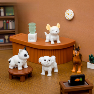 weij Micro-paisaje Lindos Accesorios de Simulación de Mascotas (Perros y Animales) para Caja Sorpresa, Mini Adornos para Coche y Escritorio - Product Image 1