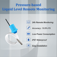 Capteur de niveau de liquide hydrostatique sans fil IoT de haute qualité LoRaWAN 4G Capteur intelligent de surveillance du niveau d'eau avec GPS en option