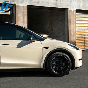 Fábrica al por mayor PET TPU vinilo fundido alto brillo crema blanco cristal un rollo completo 1.52X1 8M/5X60FT para coches pegatinas para vehículos - Product Image 5