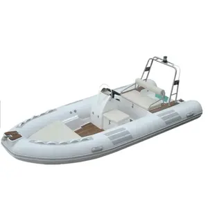 China hot CE RIB 480 Hypalon Rigid Fiberglass Hull Inflatable Boat for sale