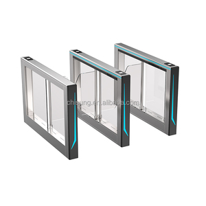 צ 'יסונג יוקרה אוטומטית אופטי מהיר מסלול זכוכית turnstle גבוה שער עבור גישה מהירה - Product Image 1