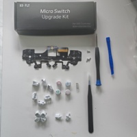 Kit complet de micro-contrôleurs Omron 12 touches, 8 touches, 4 touches pour manette PS5 avec bouton de menu surélevé
