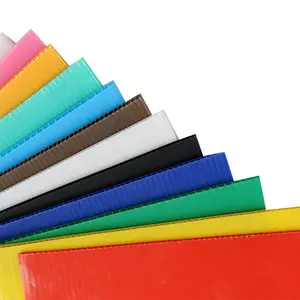 Printable Colorful PP Corrugated Plastic Sheet Polypropylene Hollow Sheet Used For Packaging And Advertising