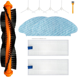 Ajuste para Tefal <span class=keywords><strong>Rowenta</strong></span> SERIE 20 40 50 RR7387WH RR7335 Robot cepillo de rodillo de vacío cepillo lateral accesorios de filtro Hepa - Product Image 1