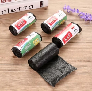 Eco Friendly Biodegradable Plastic <b>Drawstring</b> <b>Pouch</b> Compostable Grocery Refuse Rubbish Garbage Trash Bag - Product Image 4