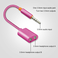 Son Hi-Fi 3.5mm mâle à femelle 2 Ports 3.5mm Audio Aux Cable Syncwire Headphone Splitter