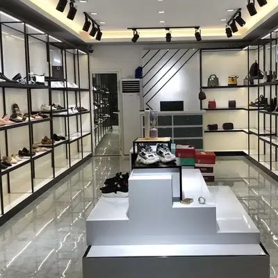 High-End-Schuhe Shop Dekoration Möbel Einzelhandel Schuhe Store Regale Professional Schuhe Shop Interior Design