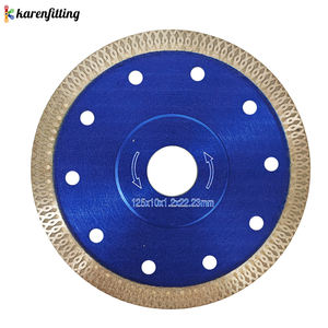 Disque de coupe industriel professionnel bleu de 4 pouces, diamanté, renforcé, pressé à chaud, faible vibration, haute efficacité, OEM - Product Image 3