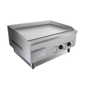 Table en acier inoxydable plaque de fer gril plaque électrique pour griller Steak Commercial friture gâteau tiré à la main plaque chauffante cuisinière - Product Image 4
