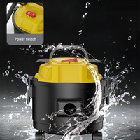 Aspirateur industriel humide/sec électrique haute puissance 1000W CleanHorse TJ-1517 avec bac à poussière de 15L pour usage commercial