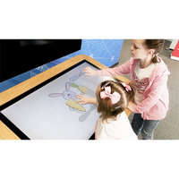 Écran vidéo interactif mobile de 55 pouces, écran tactile LCD, table de jeu