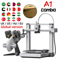 A1 Combo 3D Model Yapma Yazıcısı Tam Otomatik Seviyeleme Yüksek Hızlı Hassas Çok Renkli AMS FDM 3D Yazıcı PLA Filament Motor
