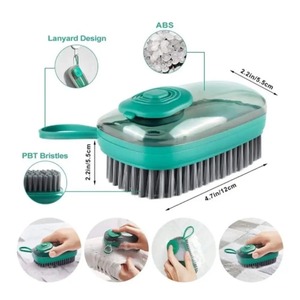 Cepillo de Limpieza Líquido Multifuncional con Dispensador de Jabón Incorporado, Cerdas Suaves para Zapatos, Ropa, Ollas de Cocina y Limpieza del Hogar - Product Image 5