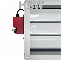 Amortisseur d'air en alliage d'aluminium couleur argent pour système HVAC