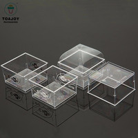 Gobelet à dessert carré transparent en plastique jetable de 150 ml avec couvercle, emballage pour dessert, gobelet à mousse, gobelet à gelée